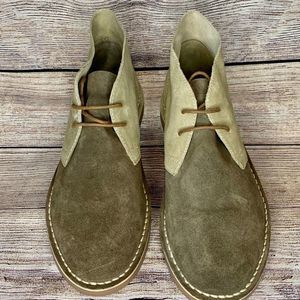 Robert Wayne suede tan and brown oxford shoe